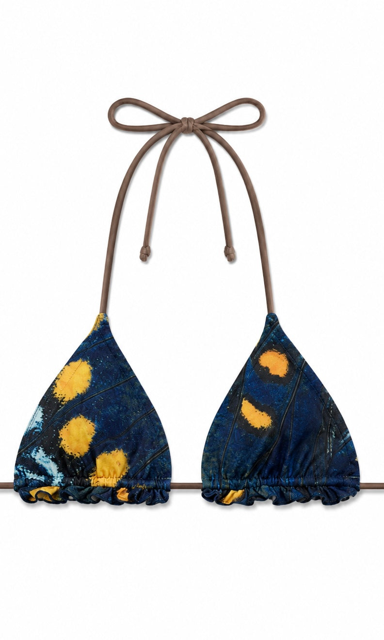 Butterfly Bikini Top - Blue