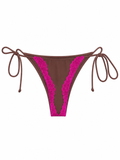 Lace Bikini Bottom - Brown